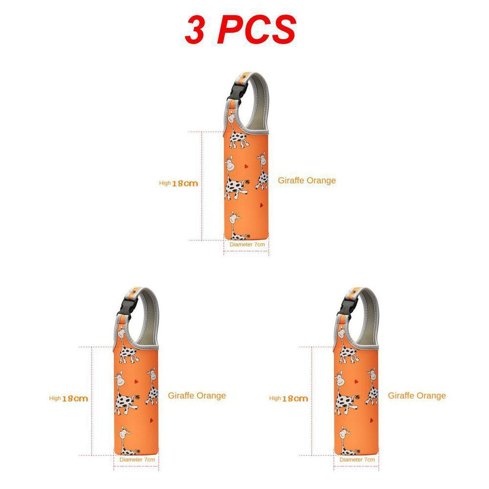 Baby Bottle Cover Portable Water Bottle Case Sleeve Sports Insulation Water Bottle Covers Pouch With Strap Holder Bottle Bag