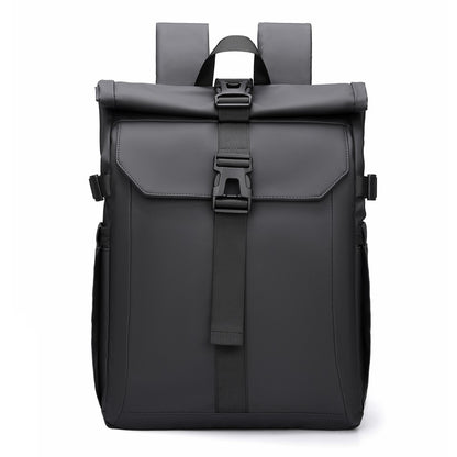 Men's Backpack Roll Top Bag Waterproof Laptop Compartment for Work Travel School Bag Hiking Bookbag Mens Gifts