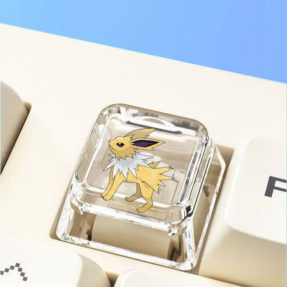 Pokemon Cross mechanical keyboard personalized anime keycap single Charmeleon Blastoise Eevee transparent cartoon keycap