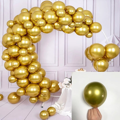 10/30pcs Metallic Biue Balloons Bridal Wedding Chrome Purple Gold Silver Globos Graduation Birthday Party Baby Shower Decoration