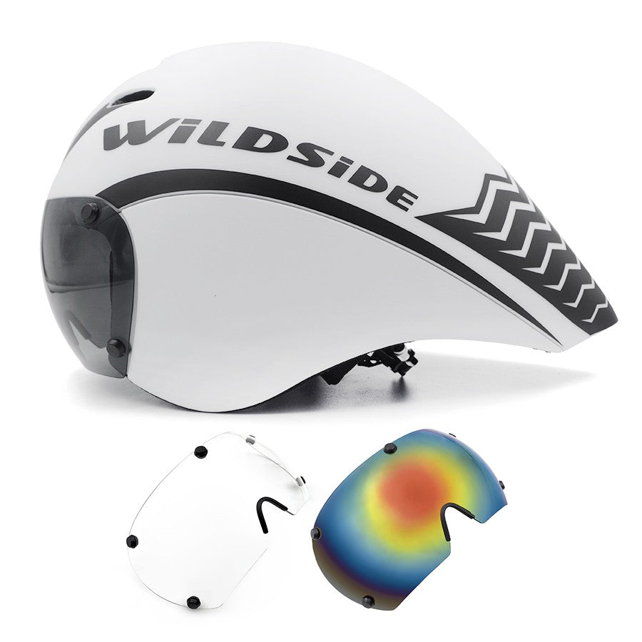 TT Óculos de Lente de Capacete de Ciclismo Capacete de Bicicleta de Estrada Aero Triathlon Tri Capacete de Ciclismo de Corrida de Contrarrelógio Masculino Acessórios de Casco Ciclismo