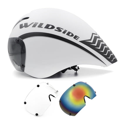 TT Óculos de Lente de Capacete de Ciclismo Capacete de Bicicleta de Estrada Aero Triathlon Tri Capacete de Ciclismo de Corrida de Contrarrelógio Masculino Acessórios de Casco Ciclismo