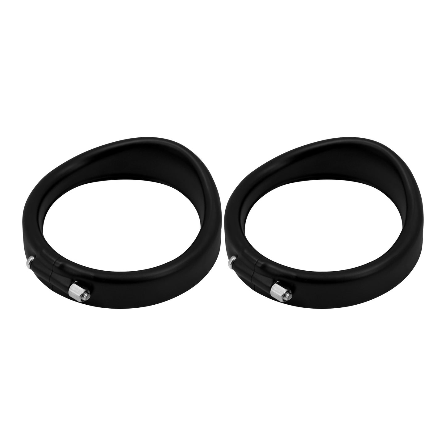 Anel de Acabamento do Farol de 7'' para Motocicleta + Capa de Luz de Neblina de 4.5'' + Anel de Acabamento do Pisca Estilo Visor para Harley Touring Road King Softail