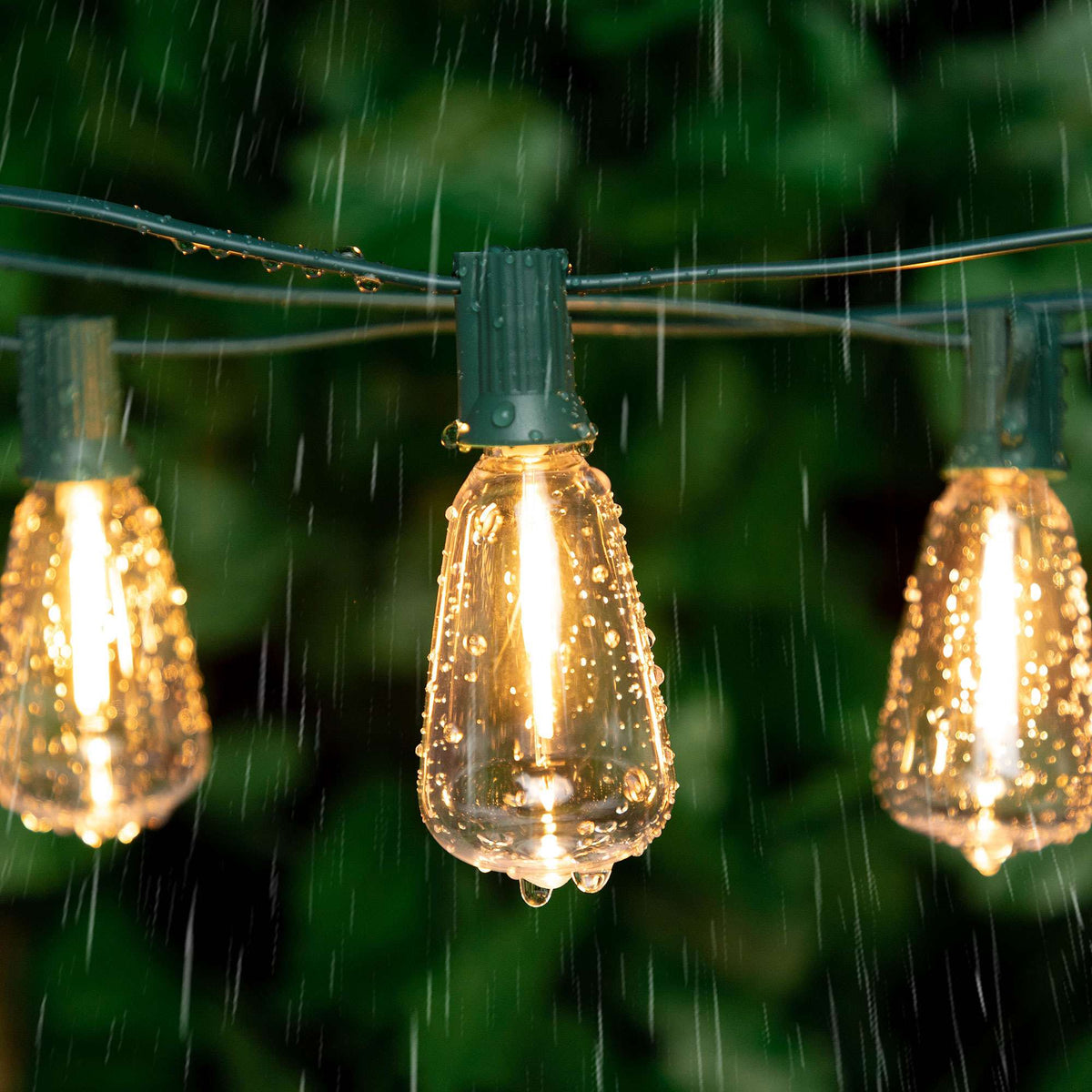 Outdoor Light Cable EU 220V US 110V String Light Wire E12 Sockets C7 Lamp Base Connectable Party Wedding Decor Street Garland