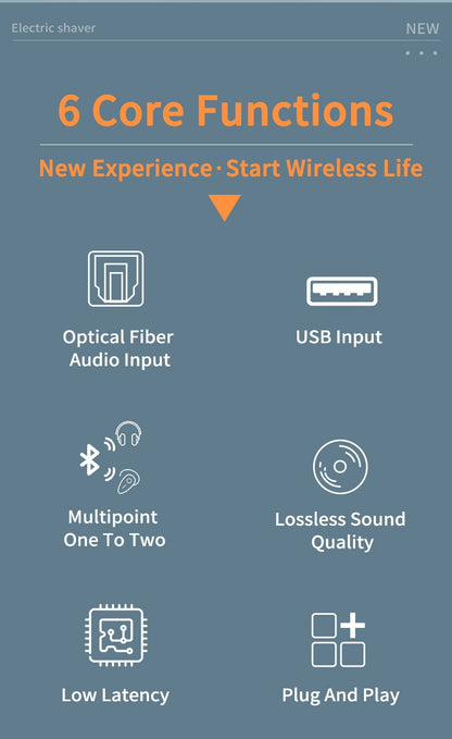 Hot 2 IN 1 Wireless Audio Transmitter Adapter USB Optical Bluetooth Transmitter Low Latency For PC TV USB Wireless Audio Adapter