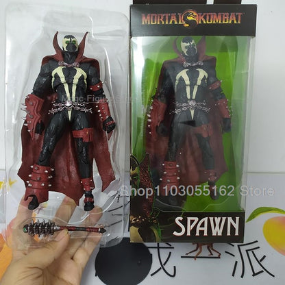 Boneco Spawn Mortal Kombat Action Figure MF Brinquedos Coleção Figurals Modelo Presente de Aniversário