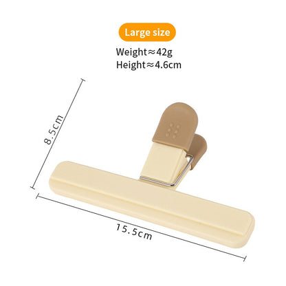 2pcs Portable Sealing Clips for Food Bags Plastic Kitchen Tool Keep Coffee/Bread/Chips/Snacks Fresh