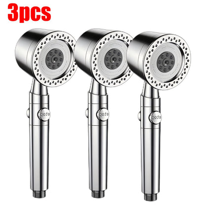 5 Modos de Pulverização Chuveiro Econômico de Água ABS Chuveiros de Mão Spa Grande Fluxo Portátil Banheiro Filtro Bico de Torneira de Chuveiro Conjunto