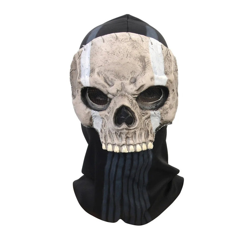 Unisex Cosplay Halloween Horror Ghost Skull Mask Latex Headgear Helmet Cosplay Perform Party Masquerade Prop