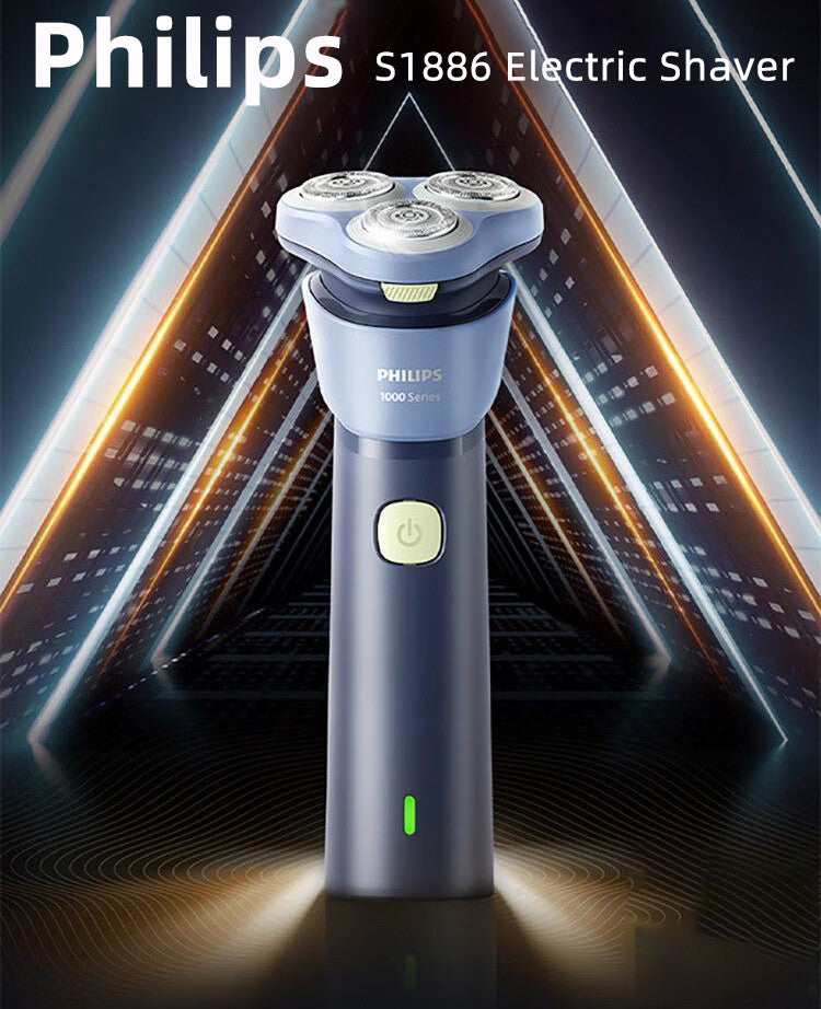 PHILIPS S1886/1887 Stand Up Electric Shaver USB Charge Stainless Steel PowerCut Blade Razor Triple Floating Head Beard Trimmer