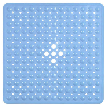 Tapete de chuveiro 53x53cm ventosa PVC antiderrapante tapete de banho quadrado para chão de chuveiro tapete de segurança antiderrapante para banheira carpete de banheiro
