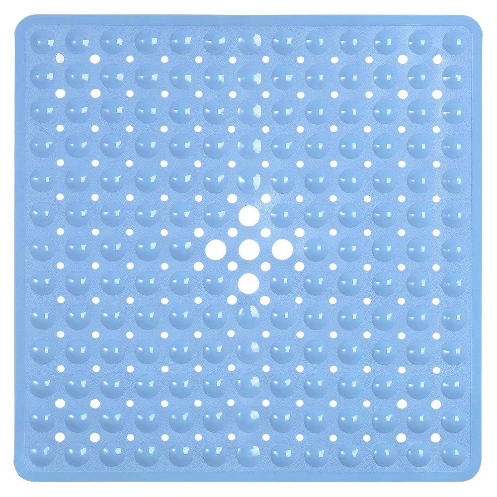 Tapete de chuveiro 53x53cm ventosa PVC antiderrapante tapete de banho quadrado para chão de chuveiro tapete de segurança antiderrapante para banheira carpete de banheiro