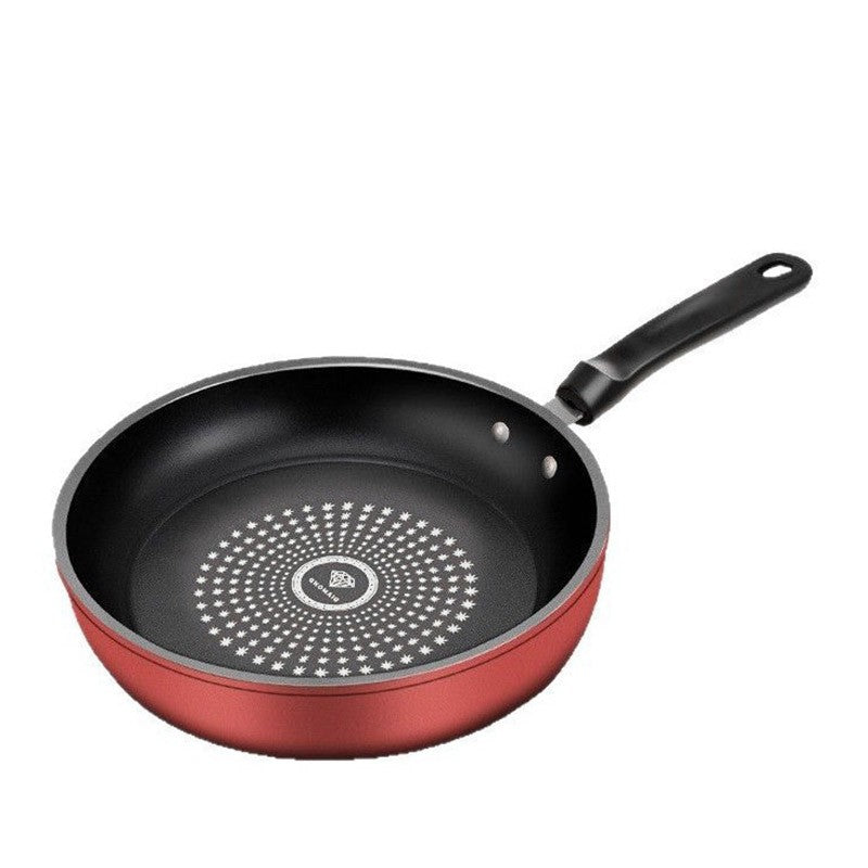 Nova Panela Antiaderente de Cristal Diamante Panela Fritura Multifuncional de Ferro Fácil de Limpar Utensílio de Cozinha Fogão a Gás e Indução