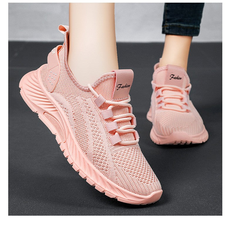 ?Sapatos Femininos Verão 2025 Tênis Casual Malha Respirável Leve Acessível Frete Grátis?