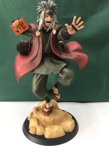 Action Figure Naruto Shippuden Jiraiya MegaHouse GK Anime Japonês PVC Brinquedo Estátua do Jogo Jiraiya Modelo Colecionável Boneco