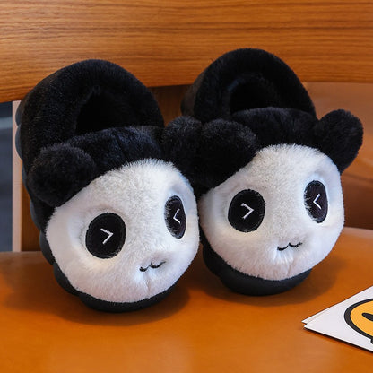 Lovely Cottonslippers Popular Design Cartoon Cottom Shoes Children's Fashion Cute Fall Winter Warmth Plush Slippers Girls Shoes