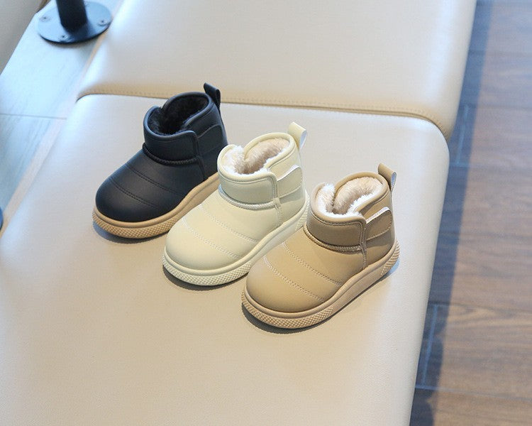 Autumn Winter Baby Boys Girls Snow Boots Children Outdoor Plush Shoes Anti-Slippery Infant Casual Shoes Waterproof Kids Boots