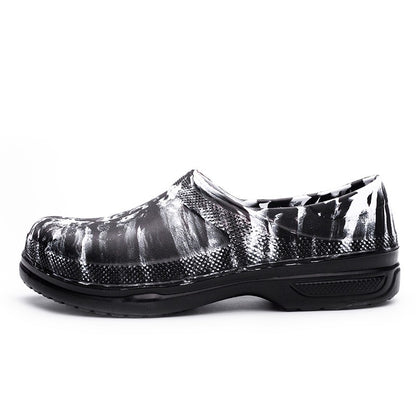 High Quality Chef Shoes Non-slip Waterproof Oil-Proof Kitchen Cook Flat Working Shoes Hotel Restaurant Clogs Men Slippers Flat