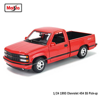 Maisto 1:24 1993 Chevrolet 454 SS Pick-up simulação liga carro modelo artesanato decoração coleção brinquedo ferramenta presente de aniversário