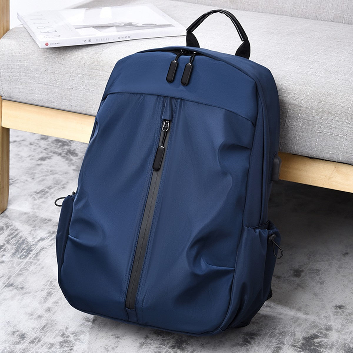 Mochila Masculina Casual de Grande Capacidade para Viagem com Carregamento Leve Impermeável para Computador Mochila Escolar Unissex para Estudantes