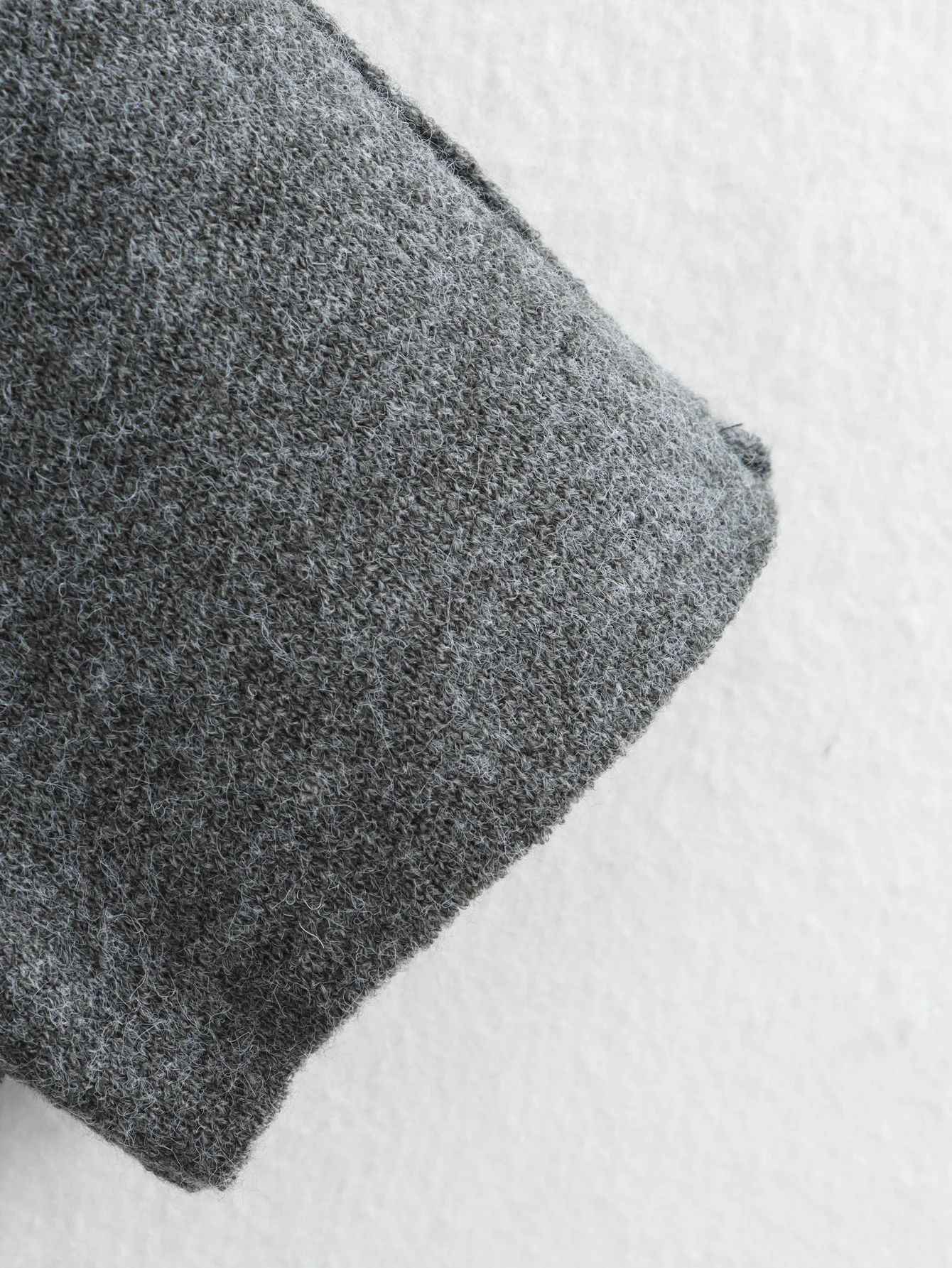 Ladies Autumn Winter Jacket Women Casual Commuter Coat Knitted Loose Oversize Coat Asymmetric Elegant Split Chic Scarf Jacket