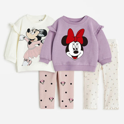 Baby Girl Clothes Sets 2Pcs Toddler Girls Sweatshirt + Leggings Spring Autumn Baby Girl Outfits Sets
