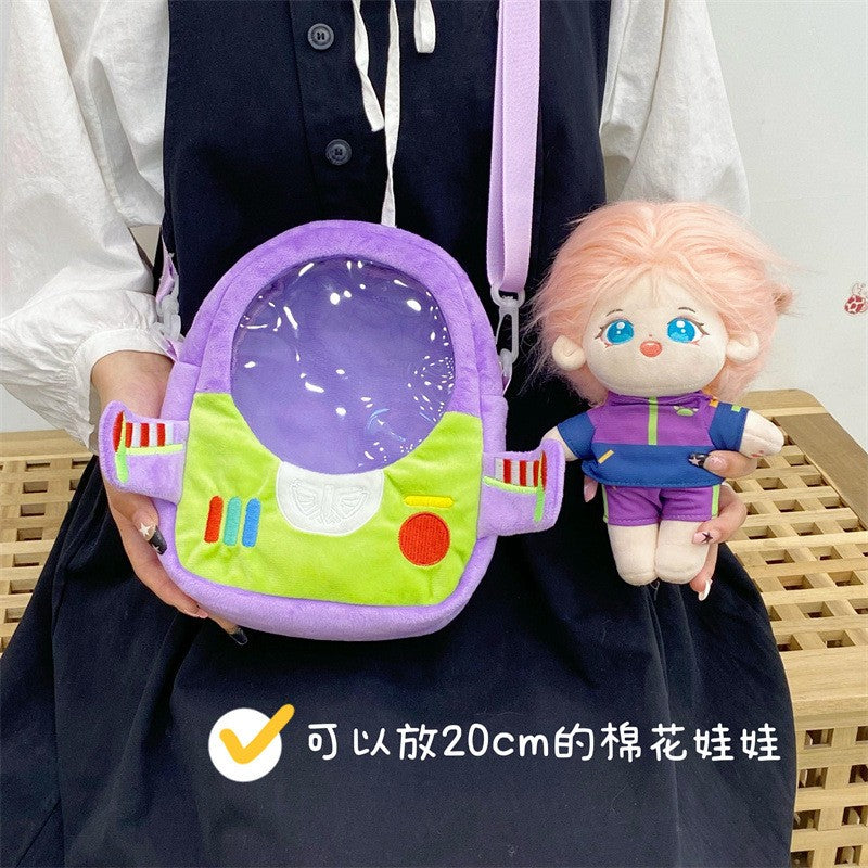 Disney Pixar Toy Story Buzz Lightyear Bolsa Feminina de Ombro Desenho Animado Bolsa Transversal Feminina Pequena Bolsa para Celular Presente de Natal