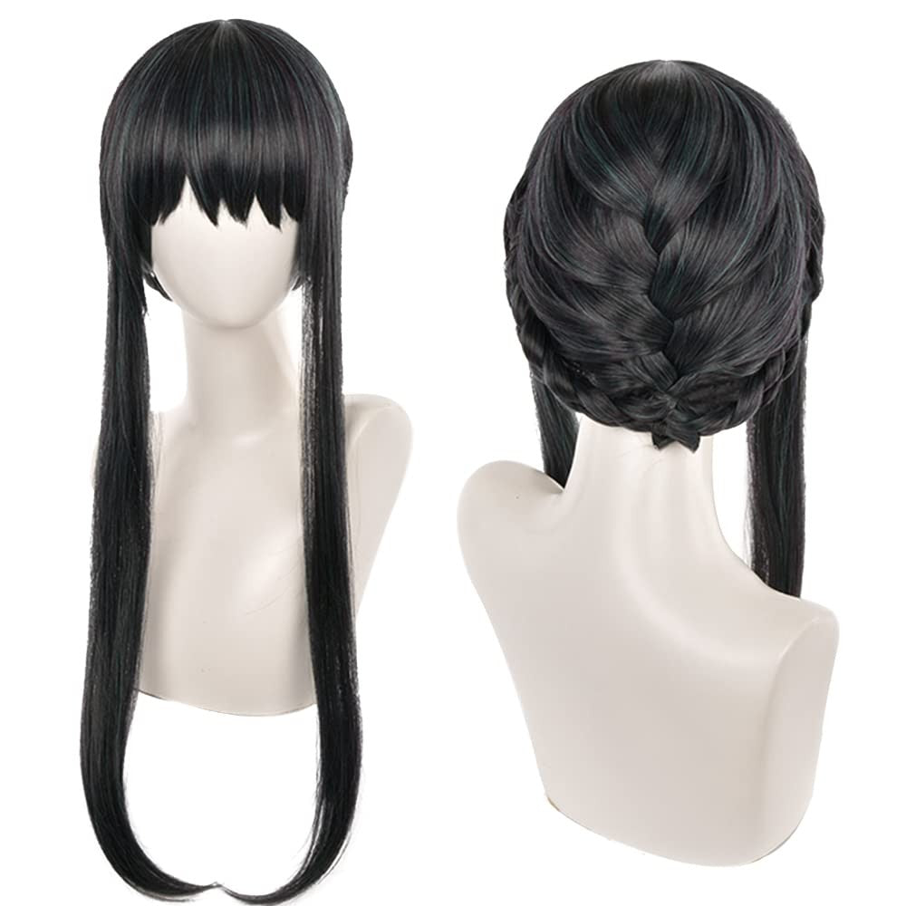 Angel Devil for Chainsaw Man Bangs Long Orange Brown Cosplay Wigs Halloween Costume Party AdultHair Wig