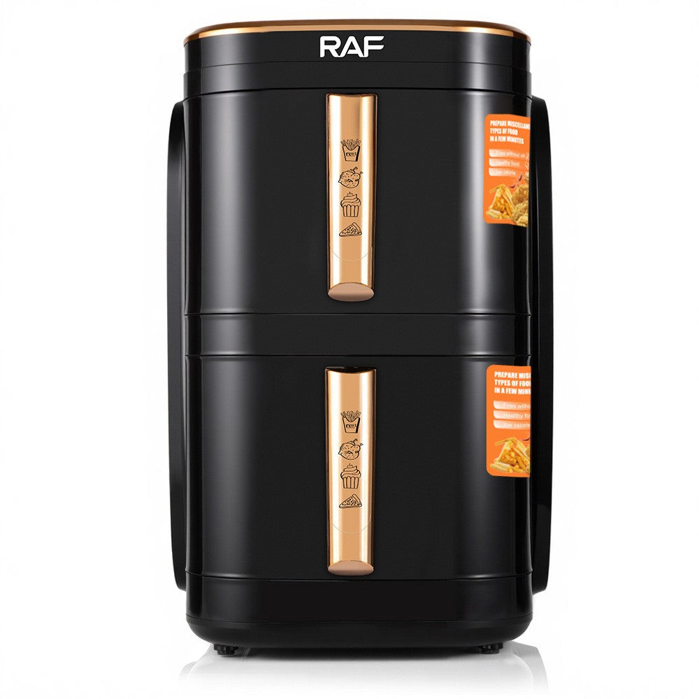 Household Smokeless Air Fryer Multifunctional Intelligent Double-layer Oven French Fries Electric Fryer