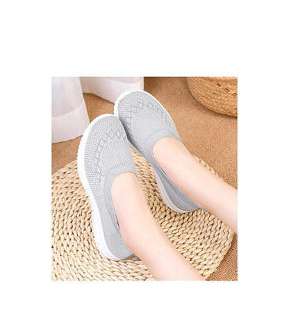 New Women's Shoes Soft Sole Cloth Shoes Large Women's Shoes Casual Mesh Shoes Sports Casual Women's Vulcanized Shoes Low Heels