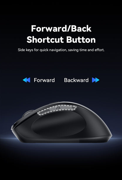 Vention Wireless Bluetooth 5.1 Mouse USB 2.4G Dual-Mode Ergonomic 4000 DPI 6 Buttons Mouse for MacBook Tablet Laptop PC Mice