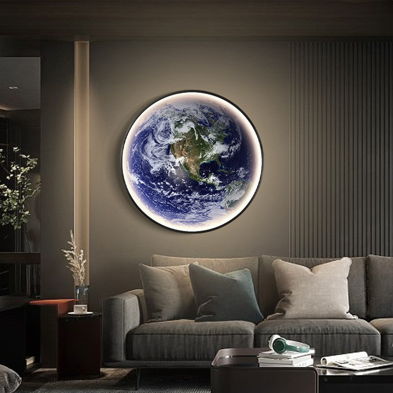 Modern LED Lunar Wall Lamp, Planetary Elegant Design Ceiling Lamp for Bedroom, Living Room Decor