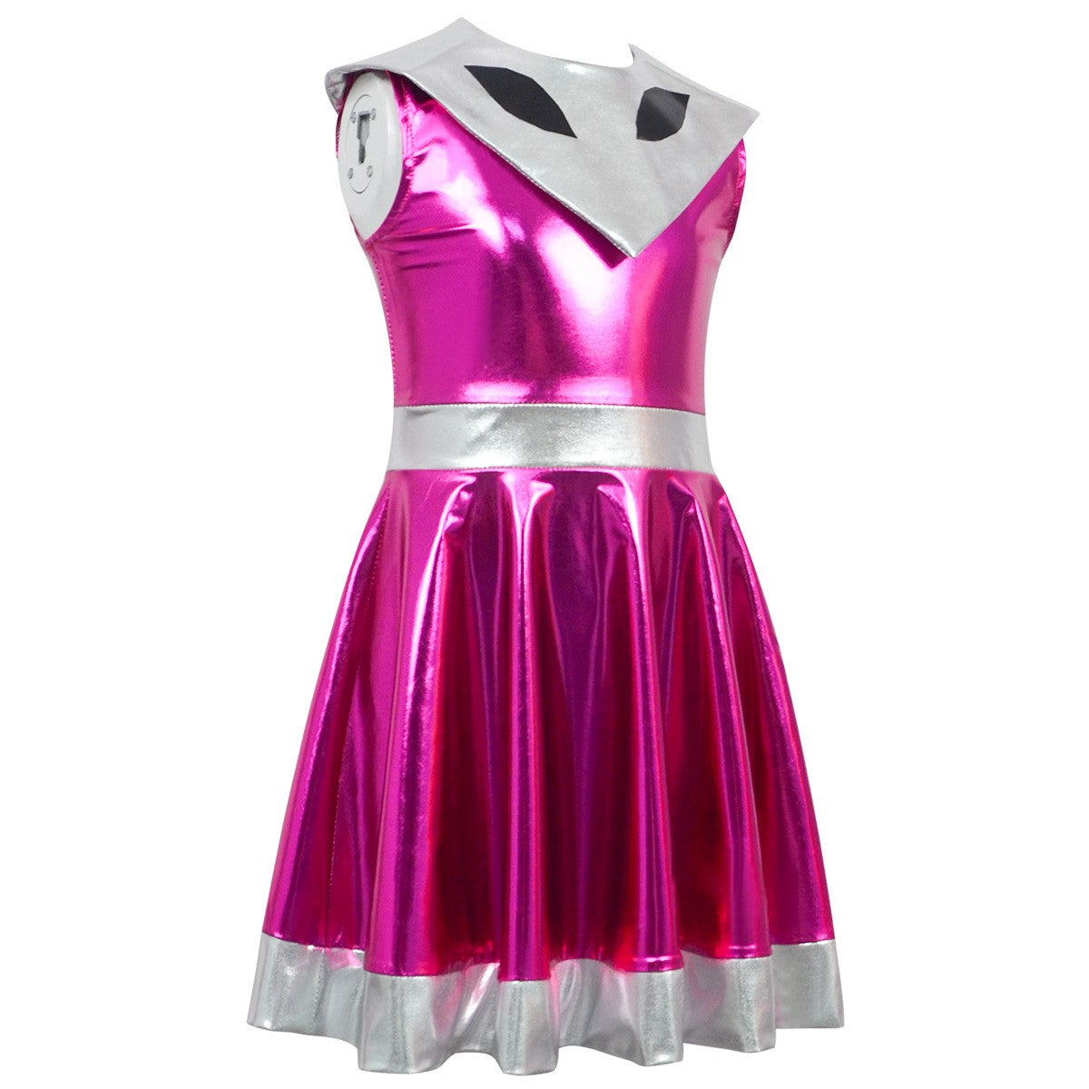 Cyber Alien Laser Reflective Alien Cosplay Dress, Adult and Children's Party Outfit, Including Tentacle Headpiece