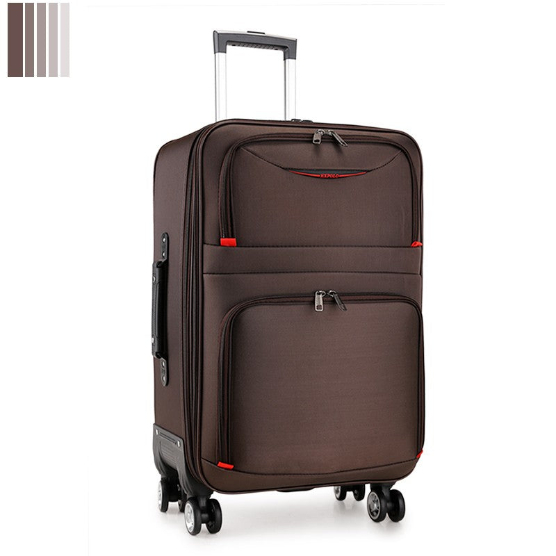 30" Large Capacity Black Luggage Waterproof Durable Trolley Case Oxford Cloth Detachable Spinner Wheel 20" Password Suitcase