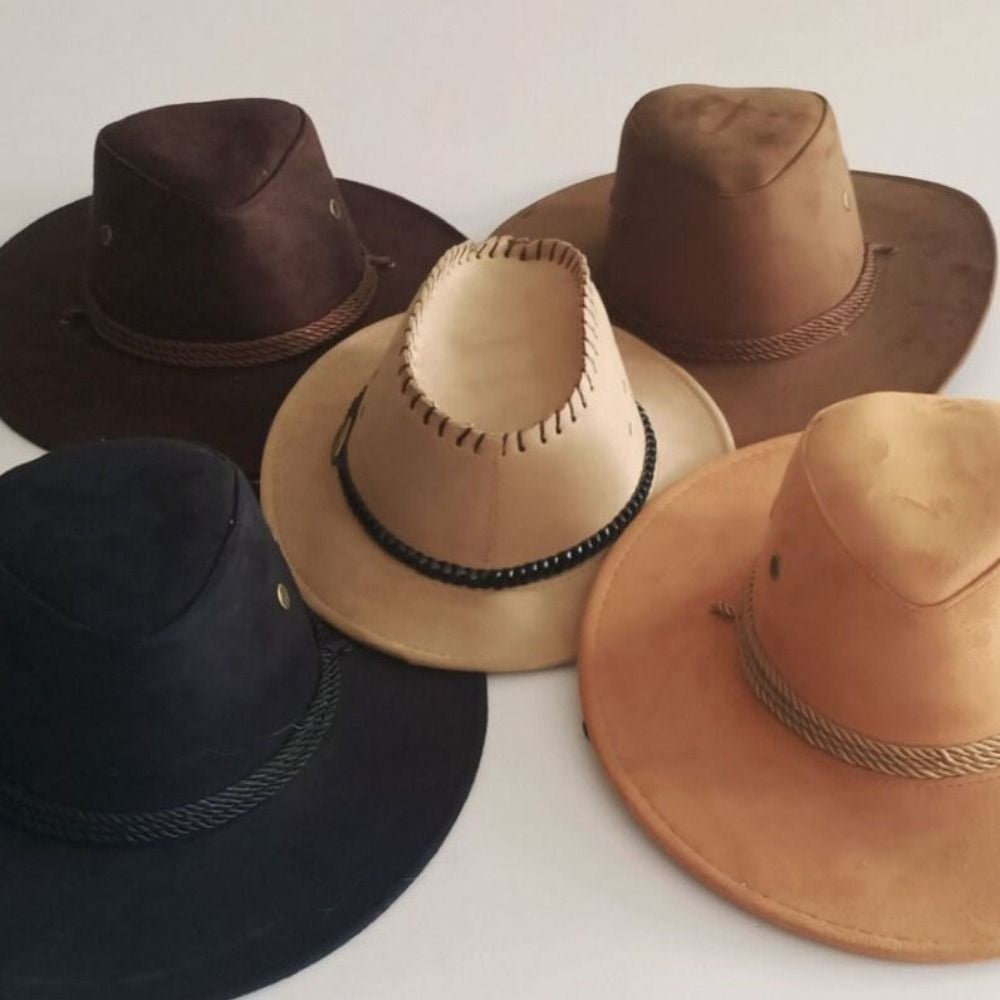 Wide Brim Western Cowboy Hat Knight Hat Climbing Hat Summer Sun Hat Sun Protection Cap Beach Cap Sunscreen Cap Woman/Female