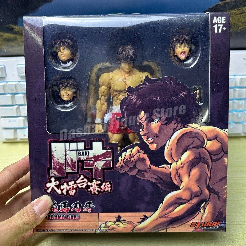 ST Baki Hanma Filho de Ogro Boneco de Ação Hanma Yuujiro Estatueta Ko Luta PVC Coleção Anime Yujiro Figuras Modelo Brinquedos Presentes