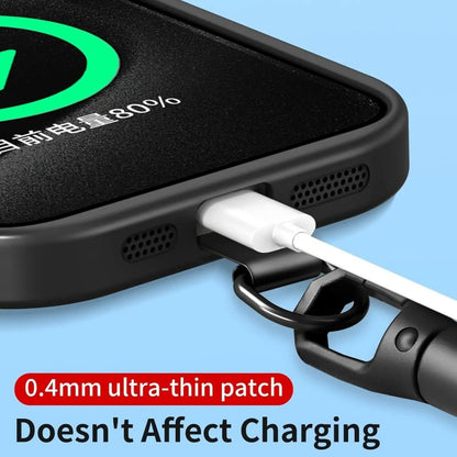 Cordão anti-queda para celular universal ajustável, pulseira curta com design de travamento automático, alça de poliéster durável para celular