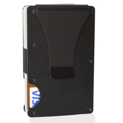 Minimalist Slim RFID Blocking Wallet For Men - Light Weight, Durable & Compact- Aluminum Wallet With Money Clip (Black?