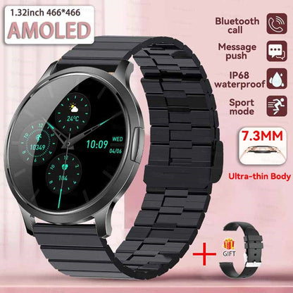 2026New Ultra Slim 1.32" HD AMOLED SmartWatch Women's Screen Always Display Time Heart Rate Calls HD High-end Fashion Smartwatch