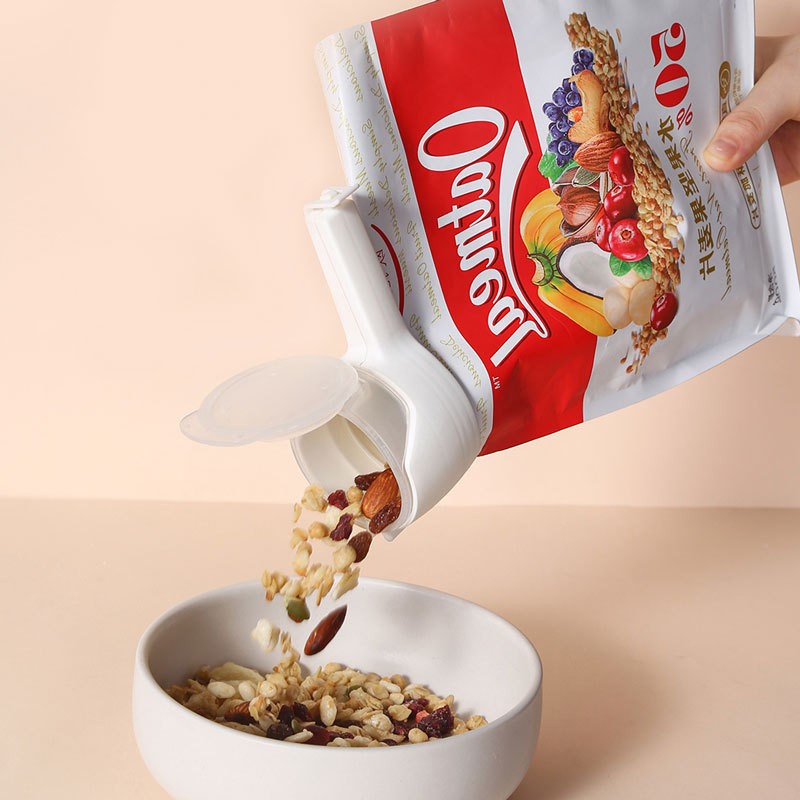 2 clipes de saco para alimentos, clipes de vedação para armazenamento de alimentos com bico, clipe de saco de batatas fritas de cozinha, clipe selador de tampa de plástico, armazenamento de cozinha
