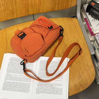 Sports Crossbody Bag, Workwear Style Design, Single Shoulder Bag, Multifunctional Lightweight Chest Bag, Mobile Phone Bag