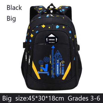 Bolsa de Ombro Infantil Padrão Geométrico Mochila Infantil para Escola Primária Mochila para Adolescentes Meninos Meninas Bolsa Escolar Impermeável Mochila
