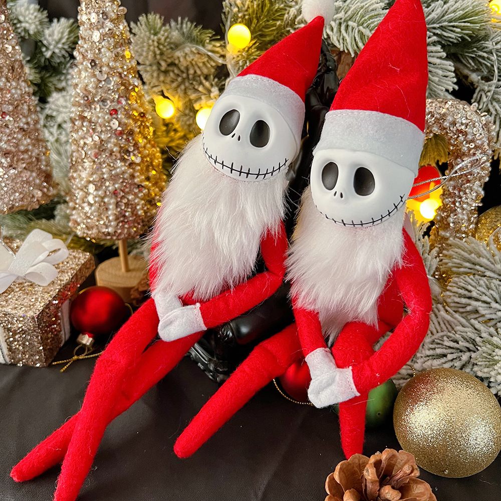 Desenho animado europeu Halloween Natal Terror Noites Jack Elfo Enfeite Decoração