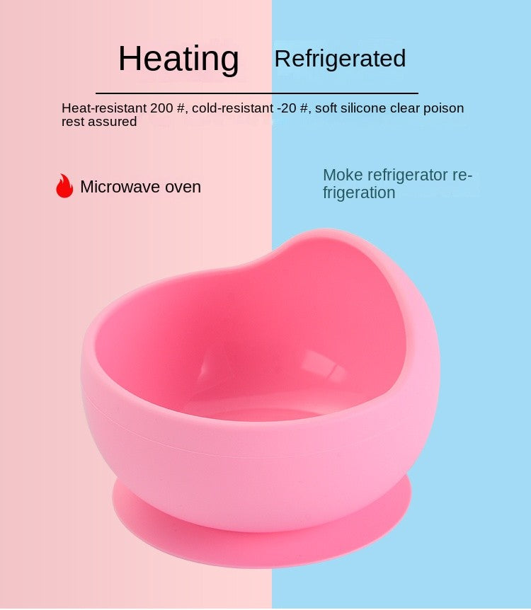 28Colors Baby Silicone Suction Bowls for Kids Waterproof Baby Feeding Tableware Spoon Children Dishes Kitchenware Infant Plates