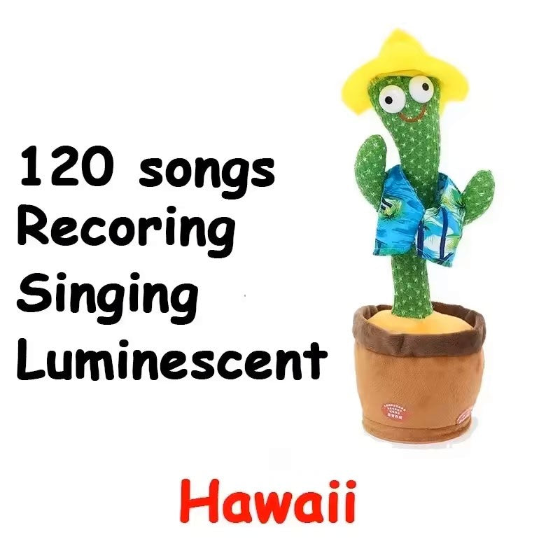 Talking, Recording ,Dancing Cactus Toys, Children's Electronic Plush Cactus Toys, 120 Songs, Children's Birthday Gifts