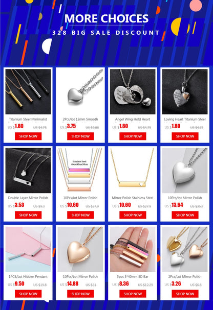 2 Peças/Lote Espelho Polido Aço Inoxidável Amor Coração Porta-Retrato 28.5*28.5mm DIY Pingente Colar Locket de Memória