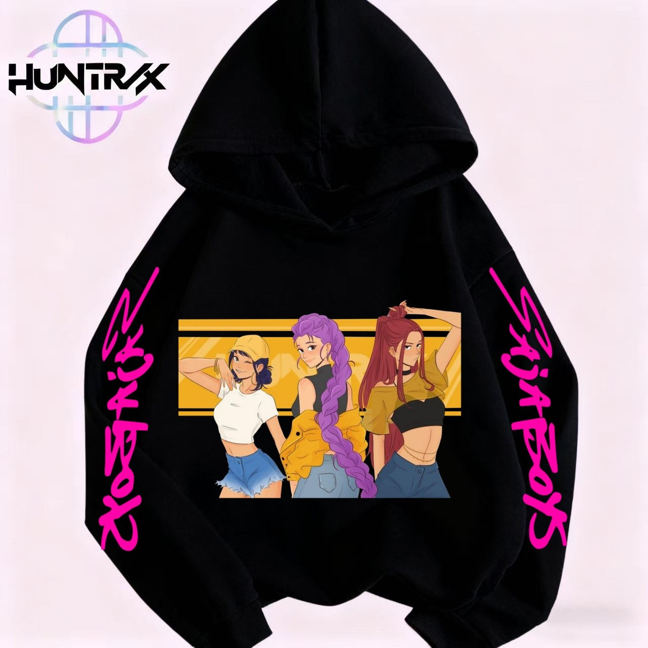 Kpop Demon Hunters Anime Hoodie Woman Clothing Saja Boys Cosplay Cartoon Graphic Sweatshirts Y2k Daily Casual Hooded Pullovers
