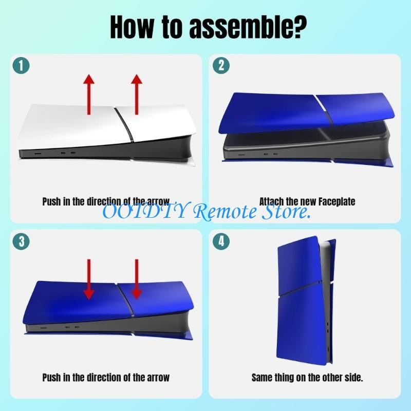 Console Case Replacement Shell Fit for Slim Digital Version Hard Faceplate