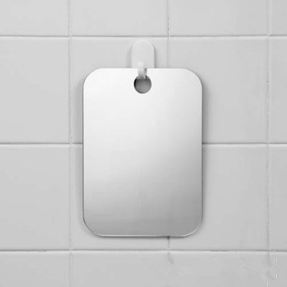 Acrylic Anti Fog Mirror Shower Shaving Fogless Mirror Washroom Travel Accessories For Women Makeup Man Shaving Bathroom Tools