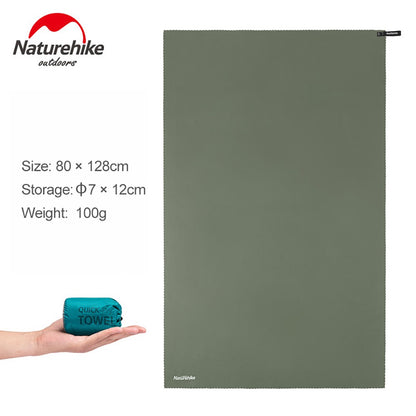 Naturehike Quick Drying Absorbent Bath Towel, Backpacking Hiking, Swimming Towel Compact Travel, Breathable Beach Gym Yoga Towel